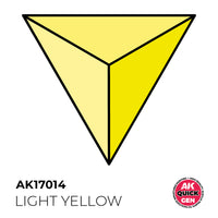 AK-Interactive: Quick Gen Acrylic Contrast - LIGHT YELLOW 18 ml