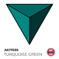 AK-Interactive: Quick Gen Acrylic Contrast - TURQUOISE GREEN 18 ml