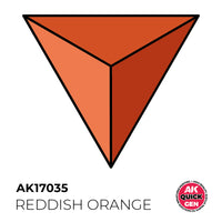 AK-Interactive: Quick Gen Acrylic Contrast - REDDISH ORANGE 18ml
