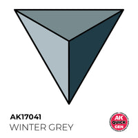 AK-Interactive: Quick Gen Acrylic Contrast - WINTER GREY 18ml