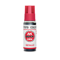 AK-Interactive: Quick Gen Acrylic Contrast - COLD STEEL 18ml