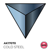 AK-Interactive: Quick Gen Acrylic Contrast - COLD STEEL 18ml