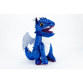 Dragon Plush Dice Bag - Blue