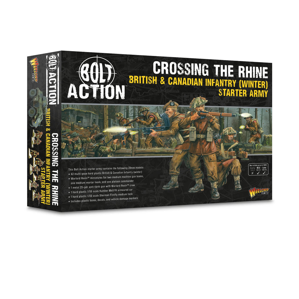 Bolt Action: 'Crossing the Rhine' - British & Canadian infantry (Winter) Starter Army