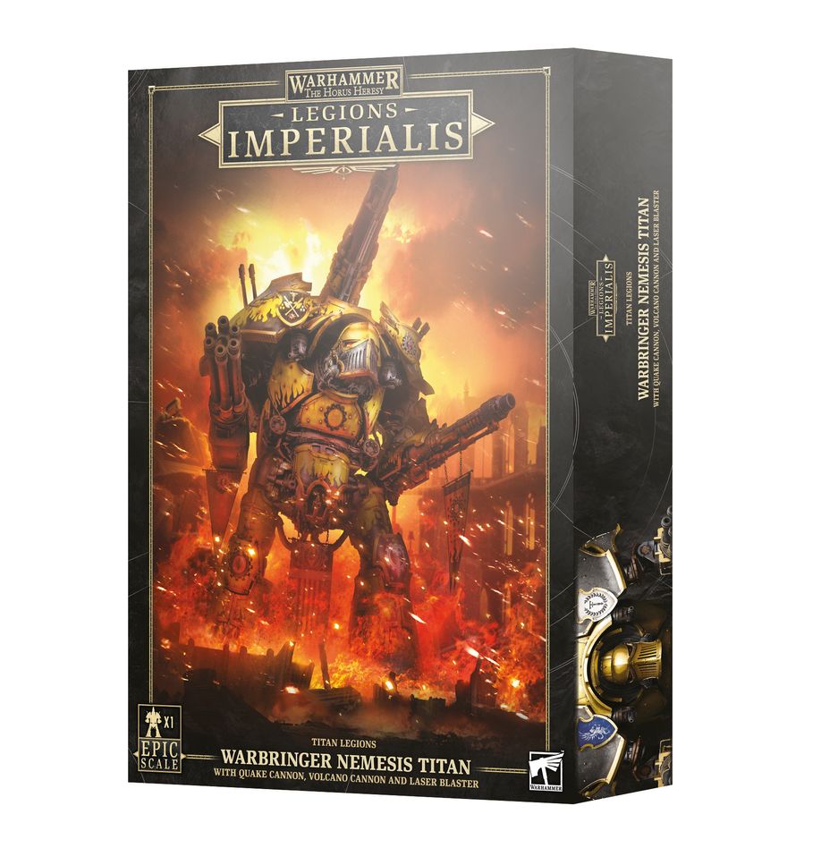 The Horus Heresy: Legions Imperialis - Warbringer Nemesis Titan with Quake Cannon, Volcano Cannon and Laser Blaster