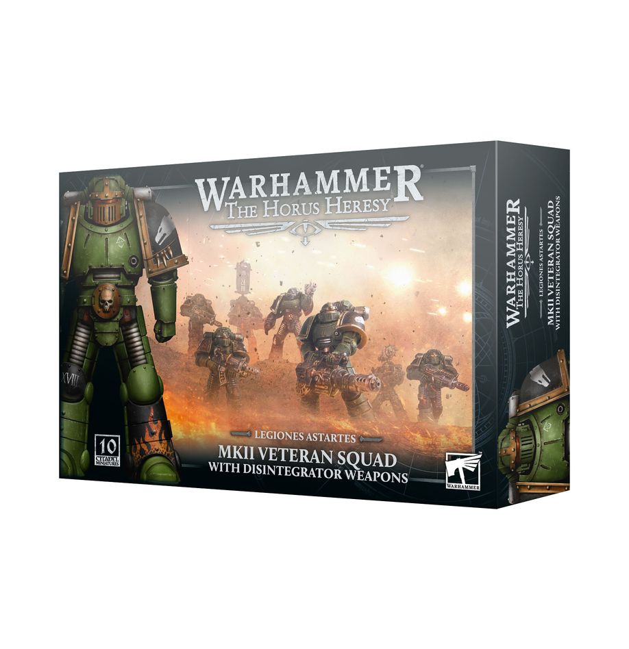 The Horus Heresy: MKII Veteran Squad with Disintegrator Weapons