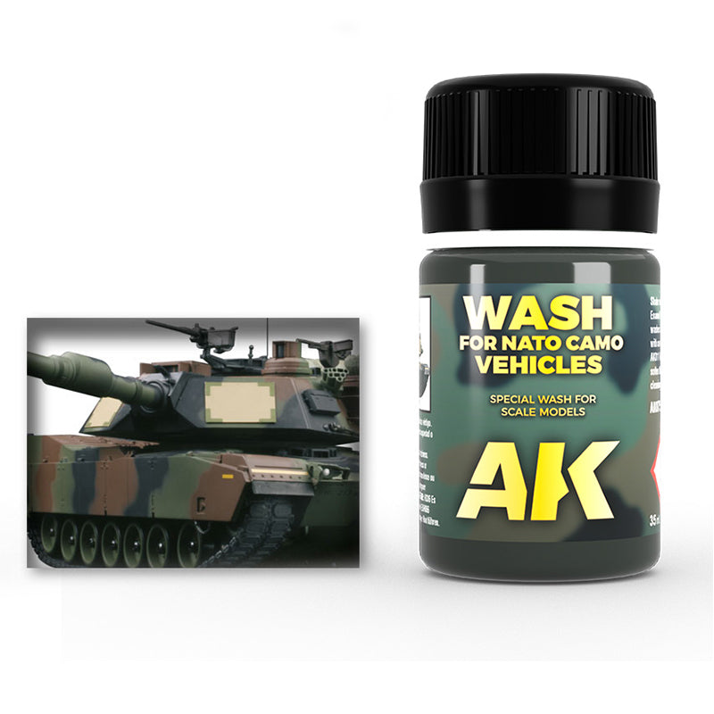 AK-Interactive: (Weathering) Wash for NATO Camo Vehicles