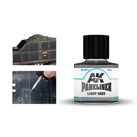 AK-Interactive: Paneliner - Light Grey (40ml)
