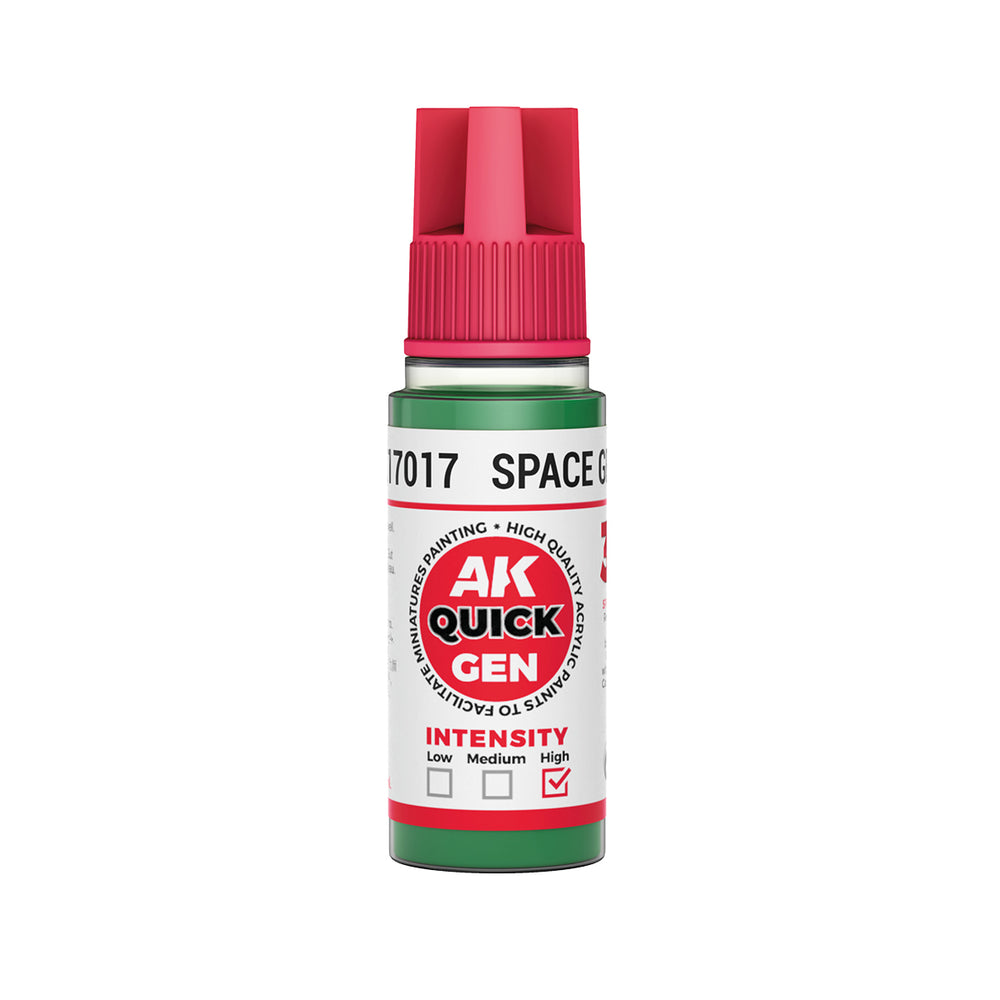 AK-Interactive: Quick Gen Acrylic Contrast - SPACE GREEN 18 ml