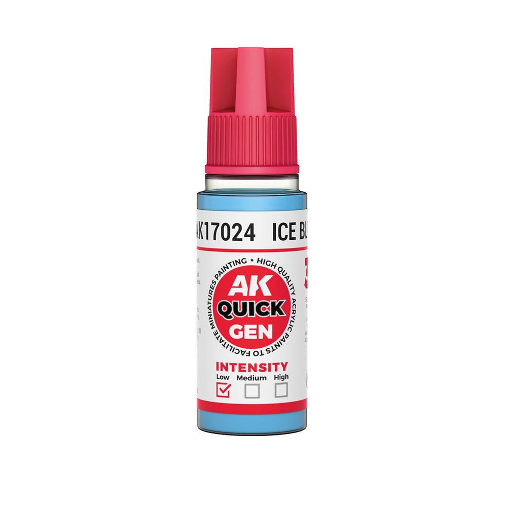 AK-Interactive: Quick Gen Acrylic Contrast - ICE BLUE 18 ml