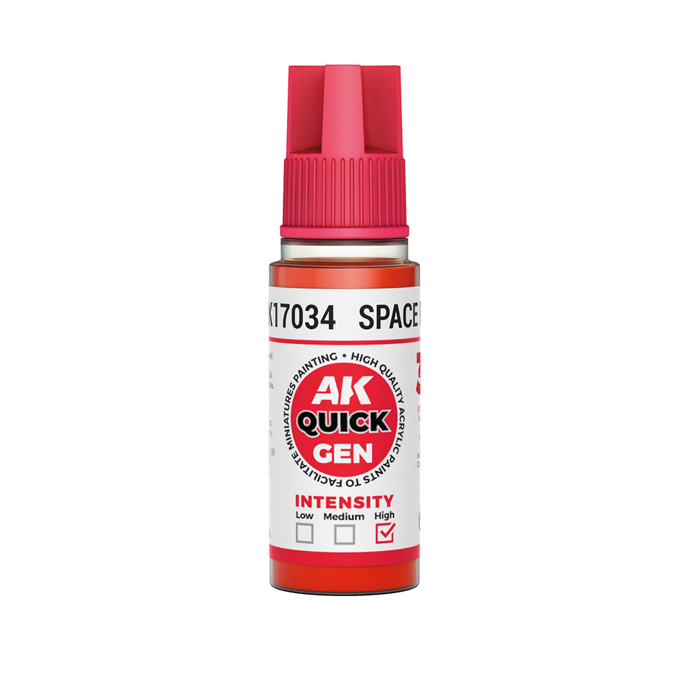 AK-Interactive: Quick Gen Acrylic Contrast - SPACE RED 18ml