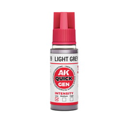 AK-Interactive: Quick Gen Acrylic Contrast - LIGHT GREY SHADOW 18ml