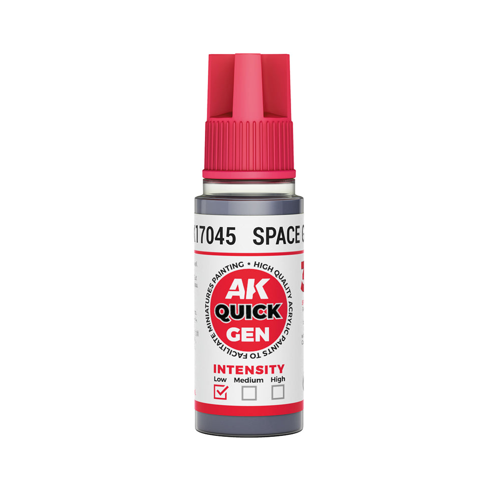 AK-Interactive: Quick Gen Acrylic Contrast - SPACE GREY 18ml
