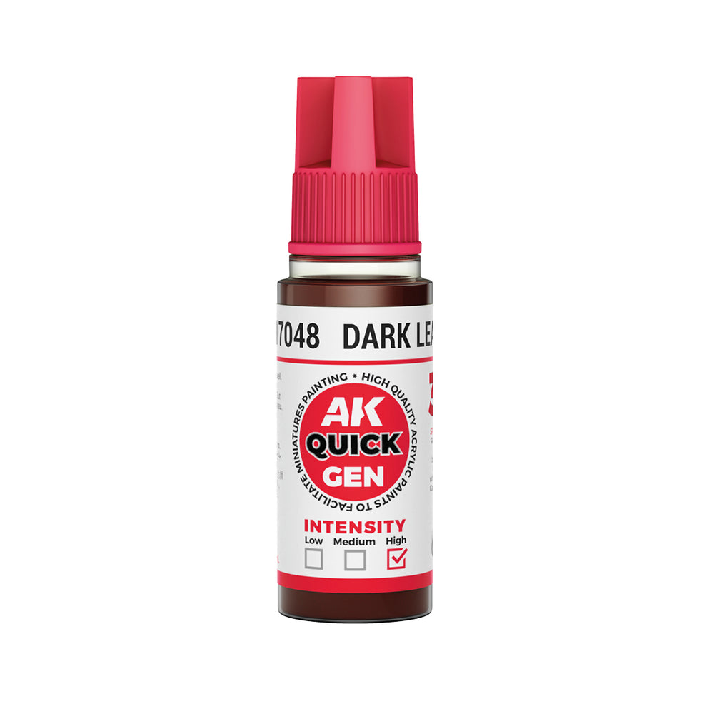 AK-Interactive: Quick Gen Acrylic Contrast - DARK LEATHER 18ml