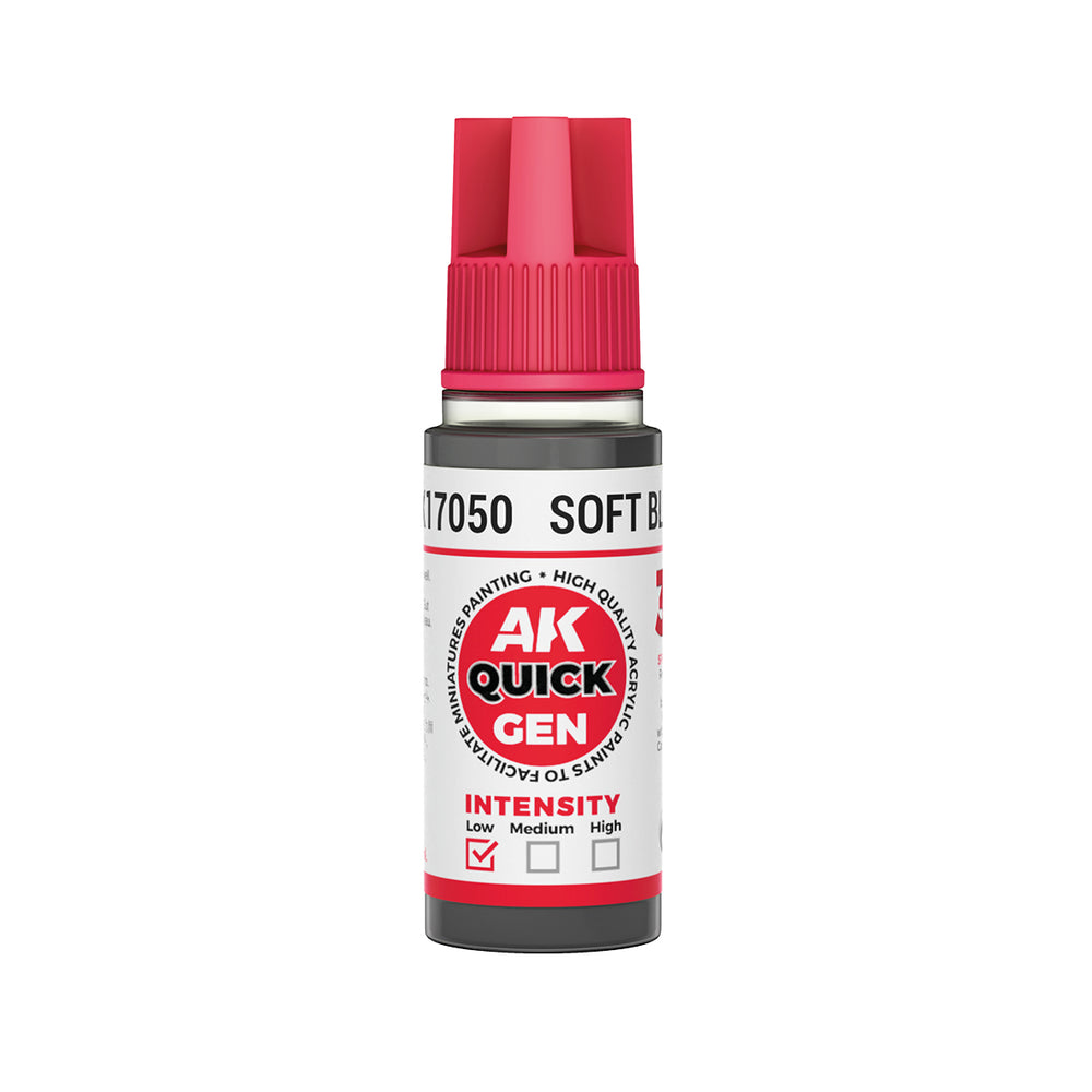 AK-Interactive: Quick Gen Acrylic Contrast - SOFT BLACK 18ml