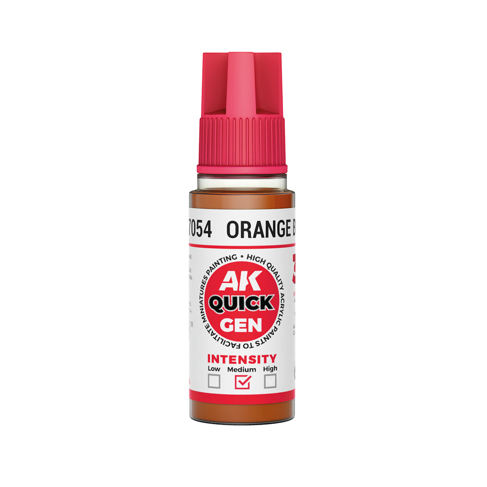 AK-Interactive: Quick Gen Acrylic Contrast - ORANGE BROWN 18ml