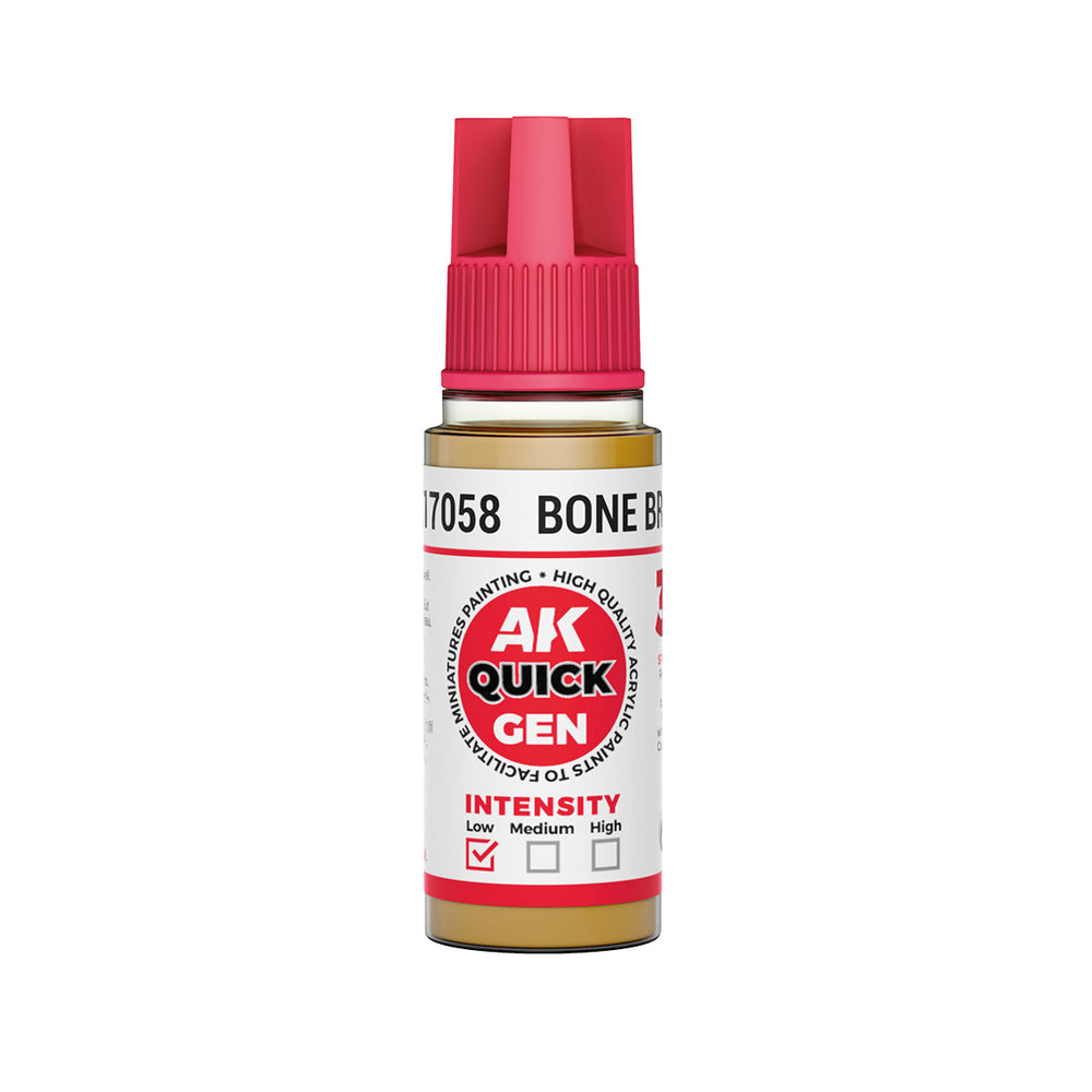 AK-Interactive: Quick Gen Acrylic Contrast - BONE BROWN 18ml