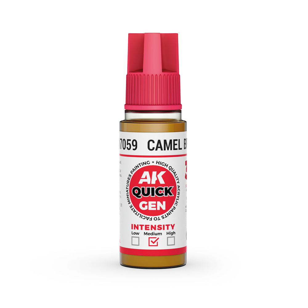 AK-Interactive: Quick Gen Acrylic Contrast - CAMEL BROWN 18ml