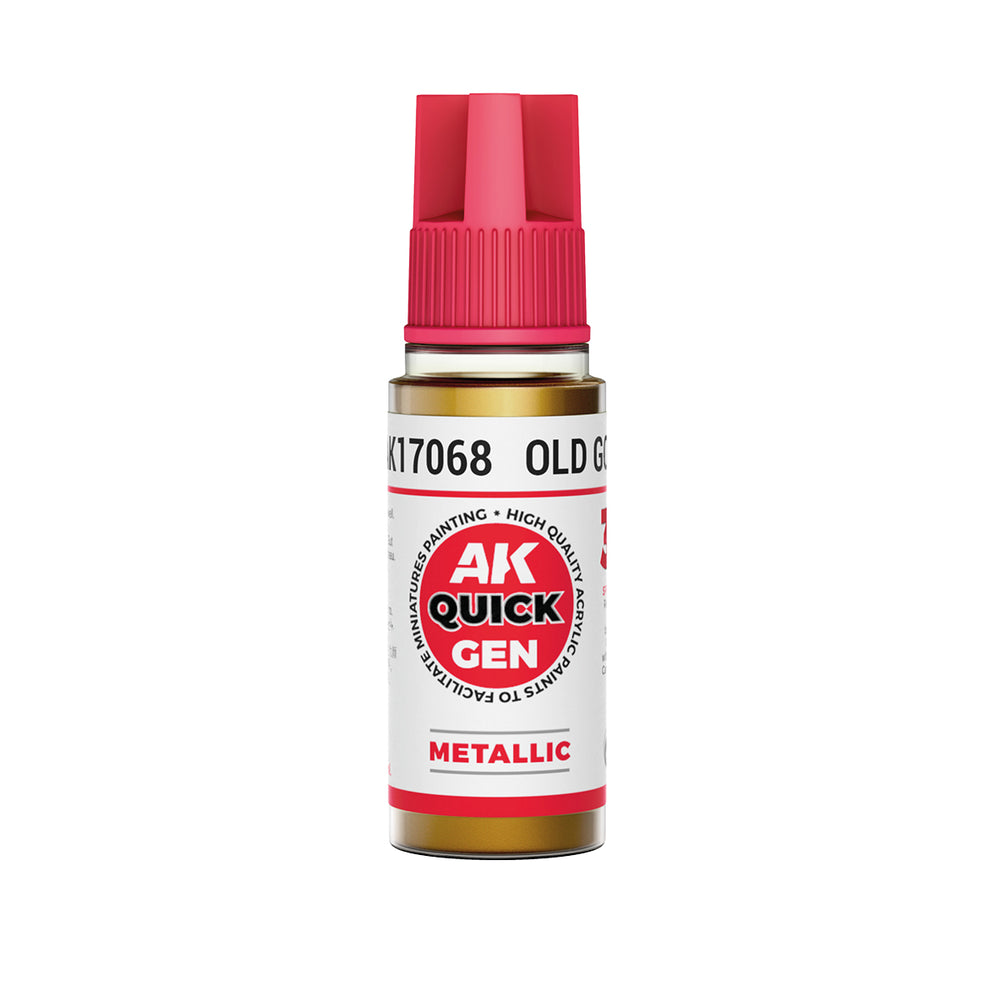 AK-Interactive: Quick Gen Acrylic Contrast - OLD GOLD 18ml