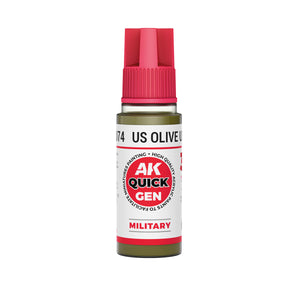AK-Interactive: Quick Gen Acrylic Contrast - US OLIVE UNIFORM 18ml