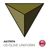AK-Interactive: Quick Gen Acrylic Contrast - US OLIVE UNIFORM 18ml
