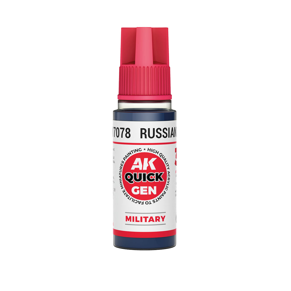 AK-Interactive: Quick Gen Acrylic Contrast - RUSSIAN BLUE 18ml