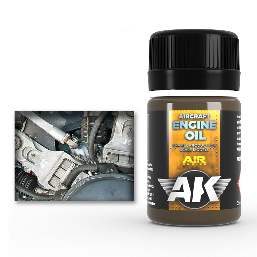 AK-Interactive: (Weathering) Aircraft Engine Oil