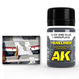 AK-Interactive: Paneliner - Grey and Blue Camouflage