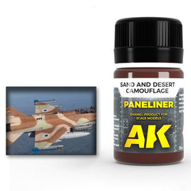 AK-Interactive: Paneliner - Sand and Desert Camouflage