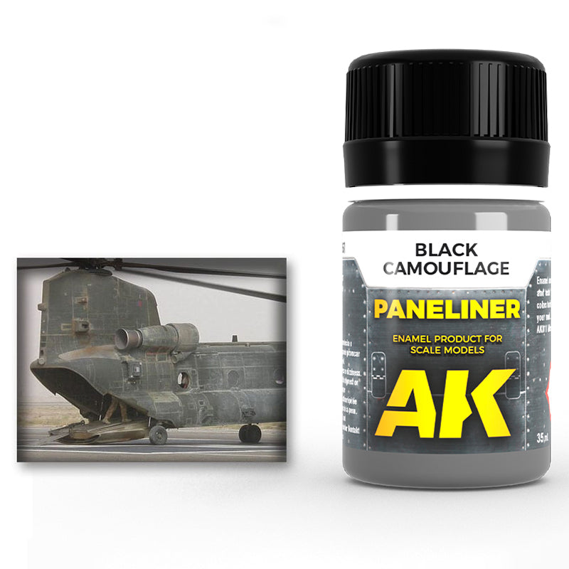 AK-Interactive: Paneliner - Black Camouflage