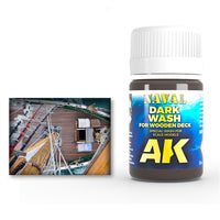 AK-Interactive: (Weathering) Dark Wash for Wooden Deck