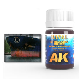 AK-Interactive: (Weathering) Brown Streaking Grime for Red Hulls