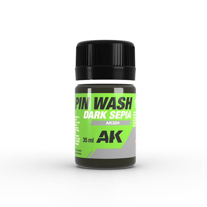 AK-Interactive: (Pin Wash) Dark Sepia