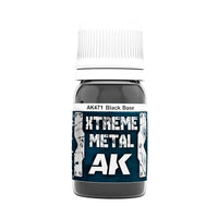 AK-Interactive: Xtreme Metal Black Base (30 ml)