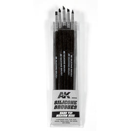 AK-Interactive: Silicone Brush Set - Hard Tip, Medium