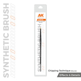AK-Interactive: AK SYNTHETIC Brush - Chipping (Round)