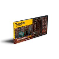 TinkerTurf - Sci-Fi Terrain - Cargo Containers 4 - Add-on - Abandoned Theme