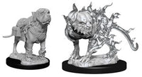 D&D Nolzur's Marvelous Unpainted Minis: W11 Mastif and Shadow Mastif