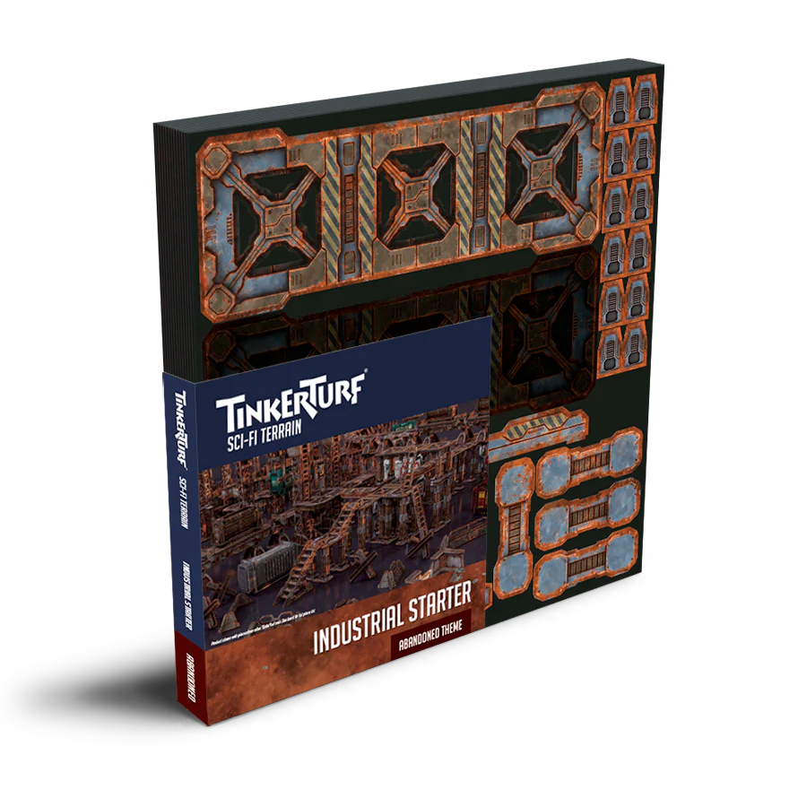TinkerTurf - Sci-Fi Terrain - Industrial Starter - Abandoned Theme