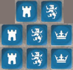 SAGA: Dice - Age of Chivalry - Blue (8)