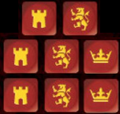 SAGA: Dice - Age of Chivalry - Red (8)