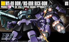 Bandai HGUC #59 1/144 Gundam Dom / Rick Dom Mobile Suit