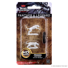 D&D Nolzur's Marvelous Unpainted Minis: W6 Panther & Leopard