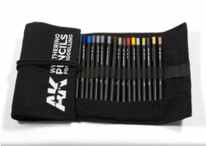 AKI Weathering Pencil: Cloth Case (37 pencils)