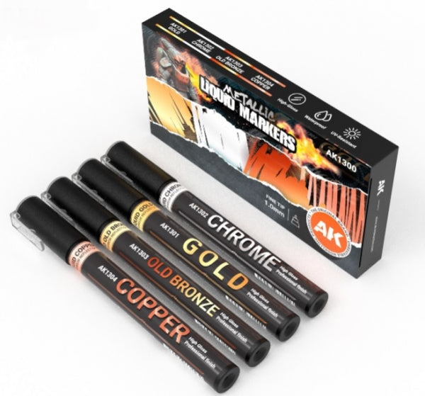 AK-Interactive: Metallic Liquid Markers Set