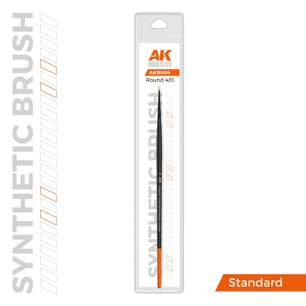AK-Interactive: AK SYNTHETIC BRUSH – ROUND 4/0