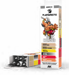 AK-Interactive: Playmarkers - PLAYMARKERS SET - HEROES (6 Ref.)
