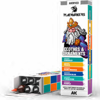 AK-Interactive: PLAYMARKERS SET - CLOTHES & ORNAMENTS (6 Ref.)
