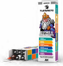 AK-Interactive: PLAYMARKERS SET - CLOTHES & ORNAMENTS (6 Ref.)