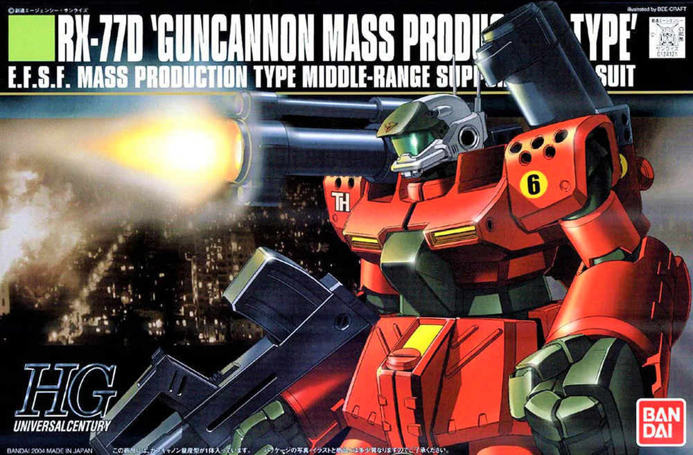 Bandai HGUC #44 1/144 Guncannon Mass Production Type 